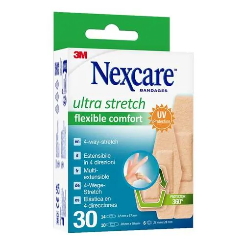 Nexcare ultra stretch comfort flexible Pflaster Strips, 30 St