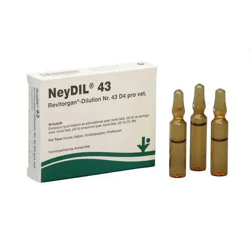 Neydil Nr.43 Revitorgan Dil.D 4 pro Ampullen vet. (für Tiere), 5X2 ml