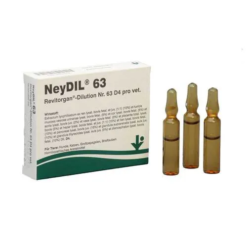 Neydil Nr.63 Revitorgan Dil.D 4 pro Ampullen vet. (für Tiere), 5X2 ml