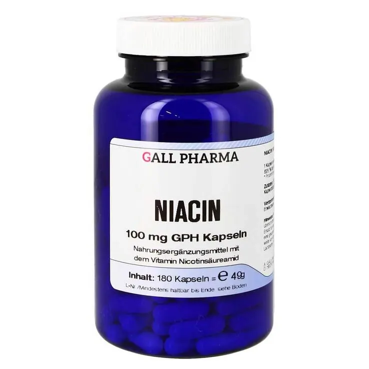 Niacin 100 mg GPH Kapseln, 180 St