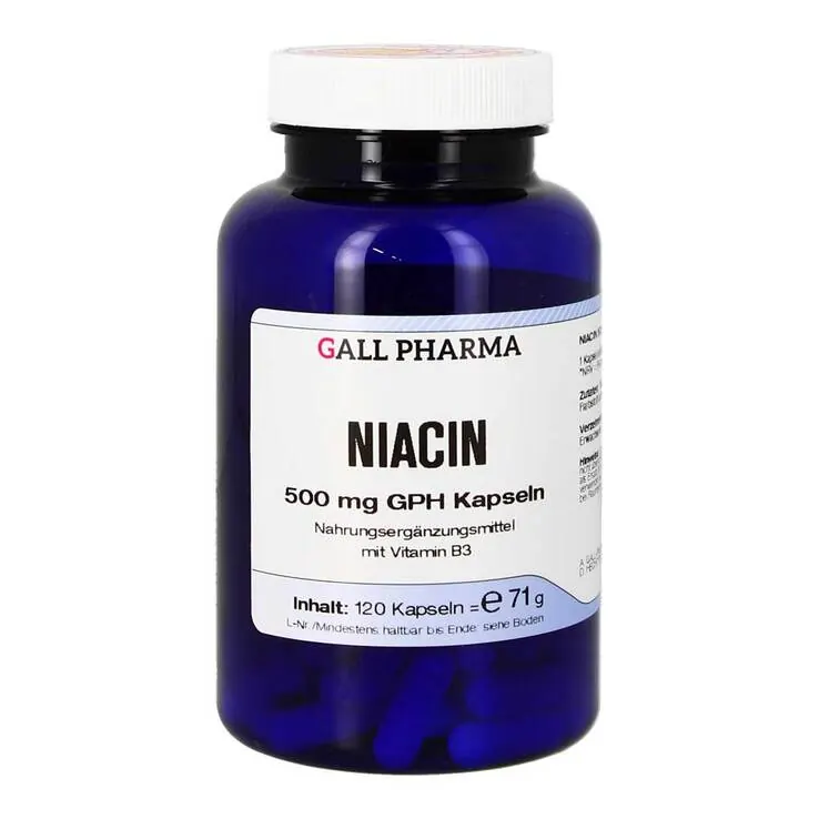 Niacin 500 mg GPH Kapseln, 120 St
