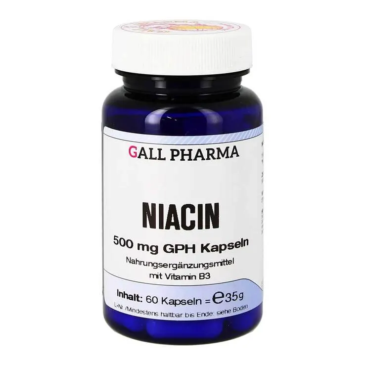 Niacin 500 mg GPH Kapseln, 60 St