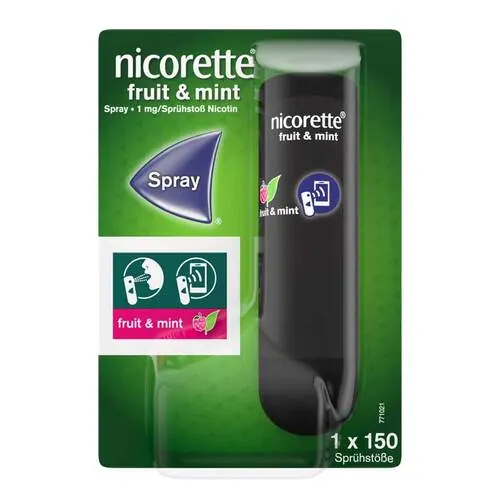Nicorette Fruit & Mint Spray 1 mg / Sprühstoß Nfc, 1 St