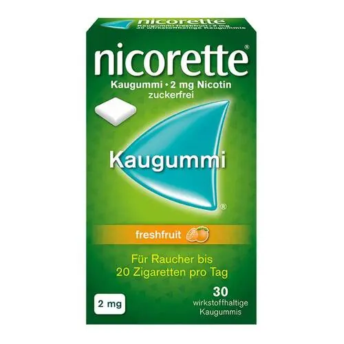 Nicorette Kaugummi 2 mg freshfruit, 30 St
