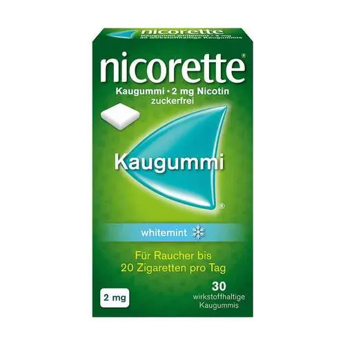 Nicorette Kaugummi 2 mg whitemint, 30 St