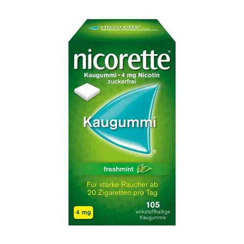 Nicorette Kaugummi 4 mg freshmint, 105 St