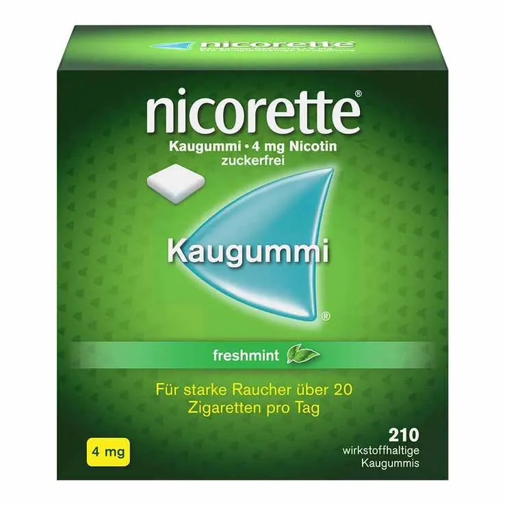 nicorette® Kaugummi freshmint, 4 mg Nikotin, 210 St