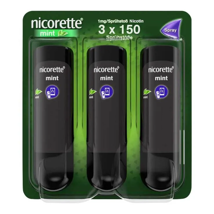 Nicorette Mint Spray 1 mg / Sprühstoß, 3 St