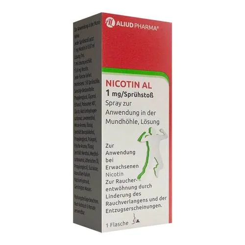 Nicotin AL 1 mg / Sprühstoß Spray z.Anw.i.d.Mundhö., 1 St