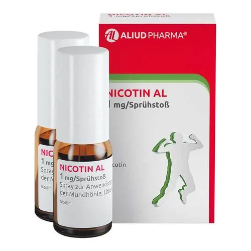Nicotin AL 1 mg / Sprühstoß Spray z.Anw.i.d.Mundhö., 2 St