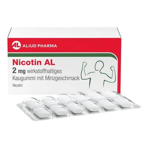 Nicotin AL 2 mg wirkstoffh.Kaugummi mit Minzgeschm, 96 St