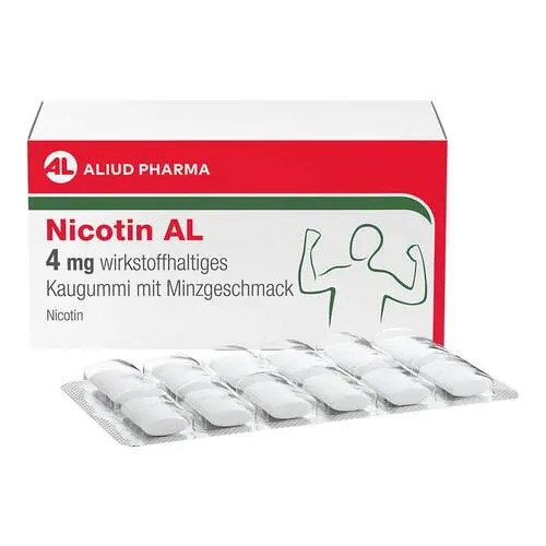 Nicotin AL 4 mg wirkstoffh.Kaugummi mit Minzgeschm, 204 St