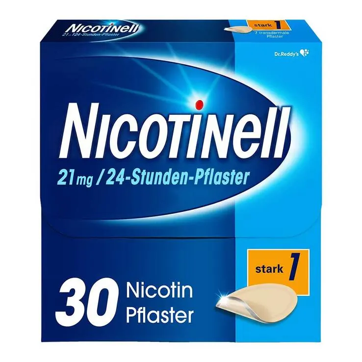 NICOTINELL 21 mg / 24-Stunden-Nikotinpflaster, Pflasterstärke Stark (1), 30 St