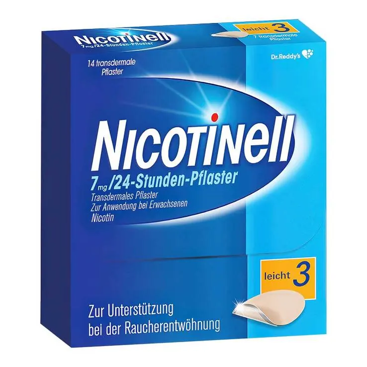 NICOTINELL 7 mg / 24-Stunden- Nikotinpflaster, Pflasterstärke Leicht (3), 14 St