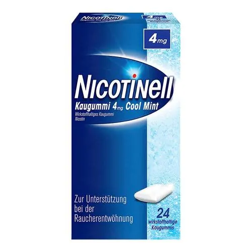 Nicotinell Kaugummi Cool Mint 4 mg, 24 St