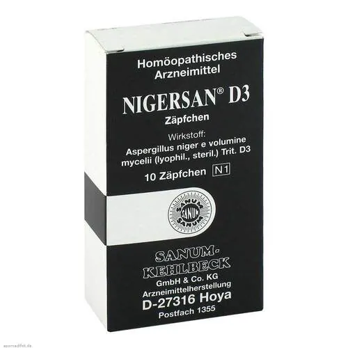 NIGERSAN D 3 Zäpfchen, 10 St