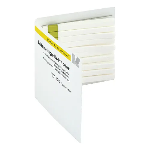 Nitrazingelbpapier Teststreifen, 120 St