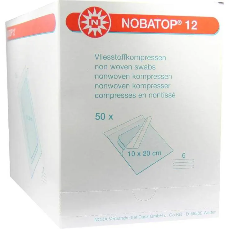 Nobatop 12 Kompressen 10x20c, 50X2 St