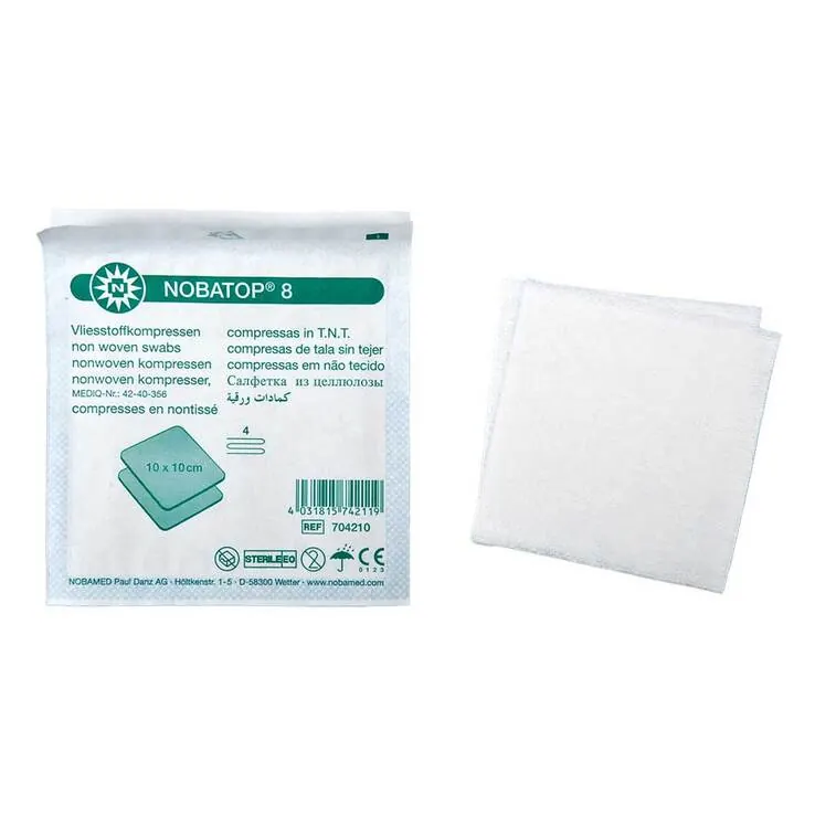 Nobatop 8 Kompressen 10x10 cm steril, 50X2 St