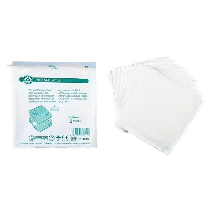 Nobatop 8 Kompressen 10x10cm, 15X10 St