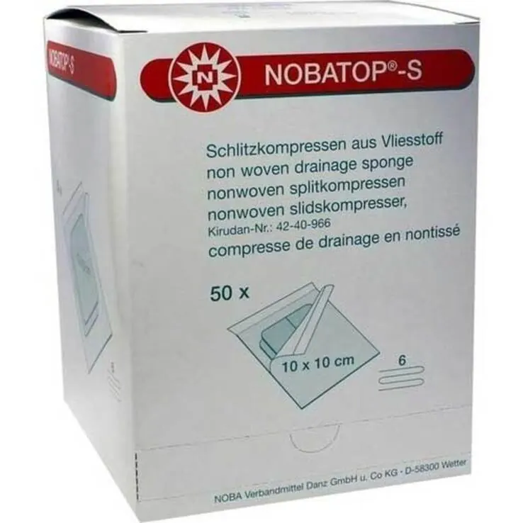 Nobatop S Kompressen 10x10cm, 50X2 St