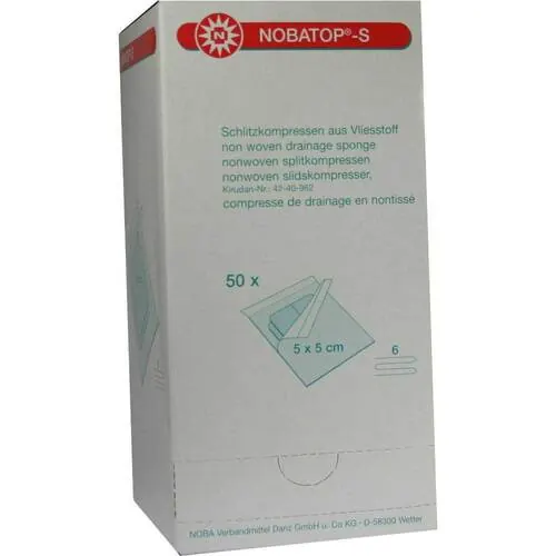 Nobatop S Kompressen 5x5 cm steril, 50X2 St