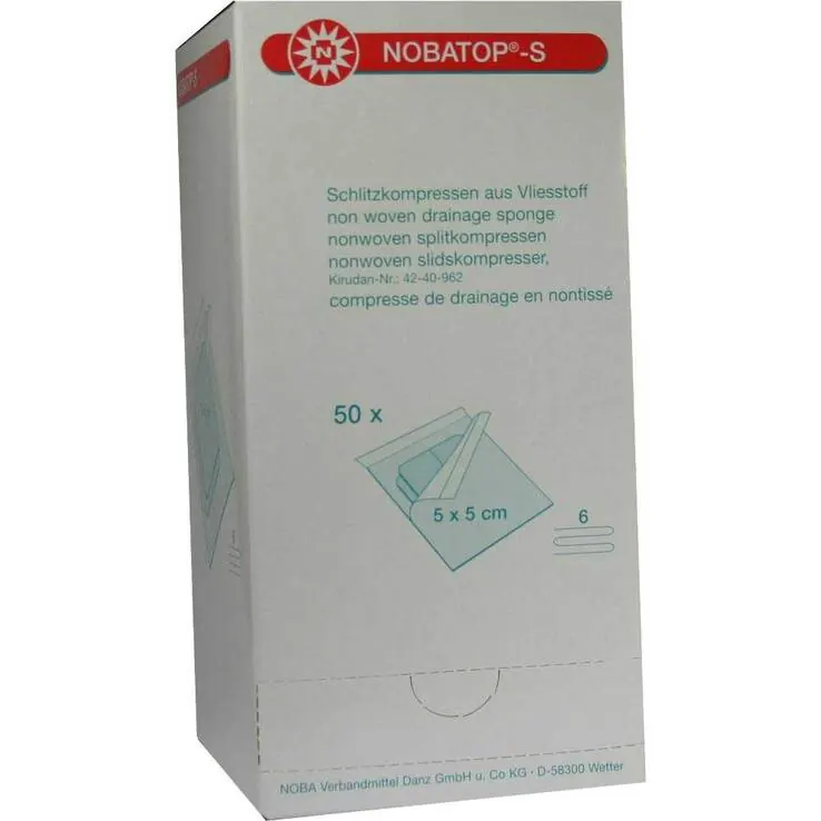 Nobatop S Kompressen 5x5cm s, 50X2 St