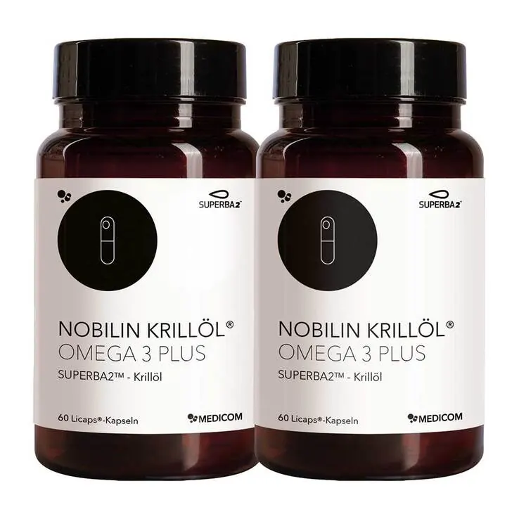 Nobilin Krillöl Omega 3 Plus Kapseln, 2X60 St