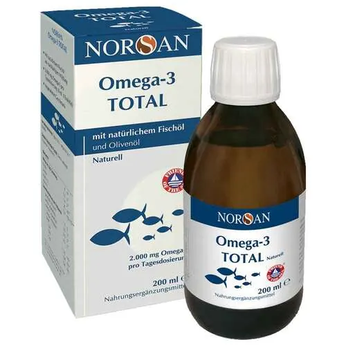 Norsan Omega-3 Total Naturell flüssig, 200 ml