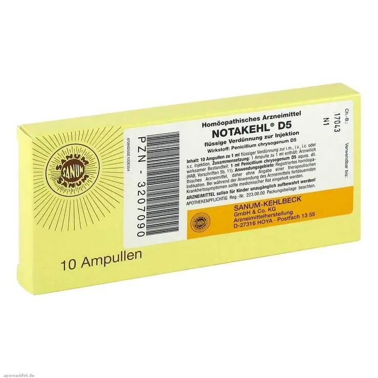 Notakehl D 5 Ampullen, 10X1 ml