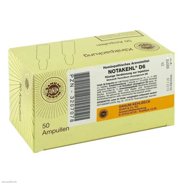 Notakehl D 6 Ampullen, 50X1 ml