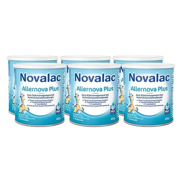Novalac Allernova Plus Spezialnahrung 0 - 36 Monate, 6X400 g