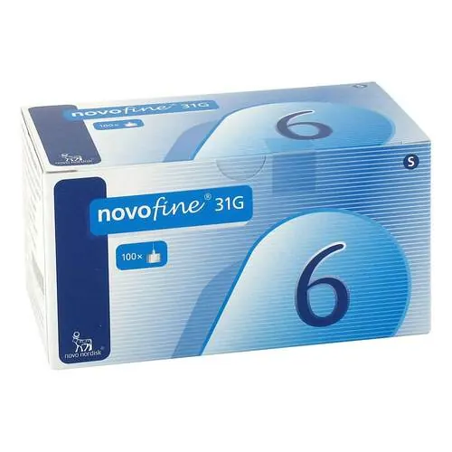 NOVOFINE Nadeln 31 G 6 mm, 100 St