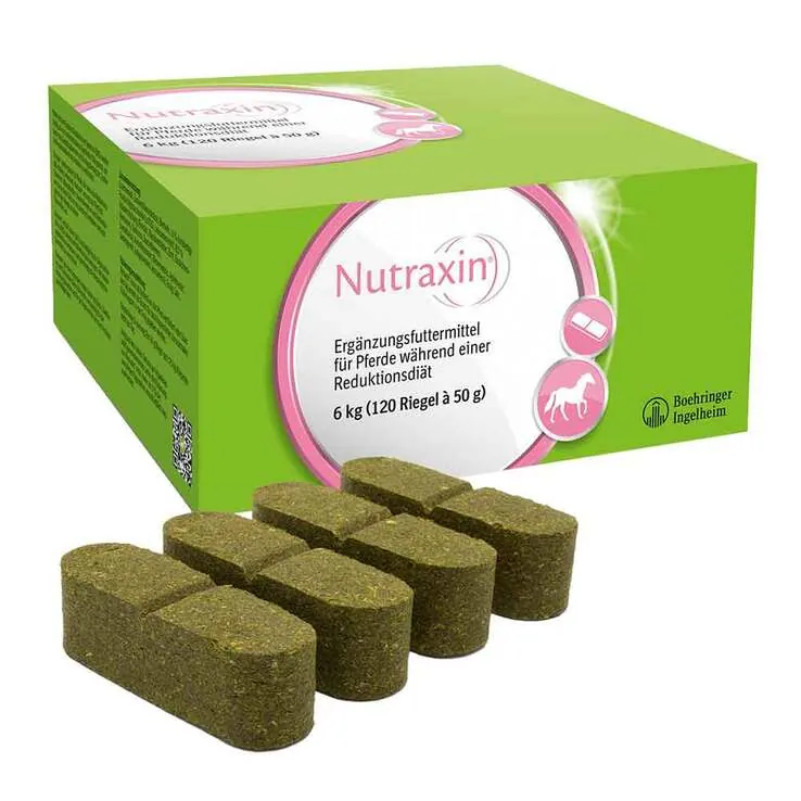 Nutraxin Ergänzungsfuttermittel Riegel für Pferde, 120X50 g