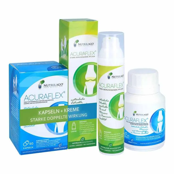 Nutrilago Acuraflex Komplett 60 Kapseln + 100ml Creme Kpg., 1 St