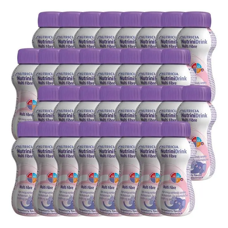 Nutrini Drink Multi Fibre Erdbeergeschmack, 32X200 ml