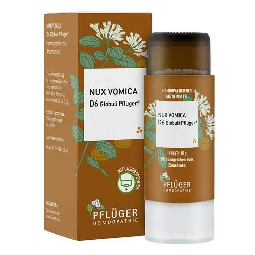 Nux vomica D 6 Globuli Pflüger Globulispender, 10 g