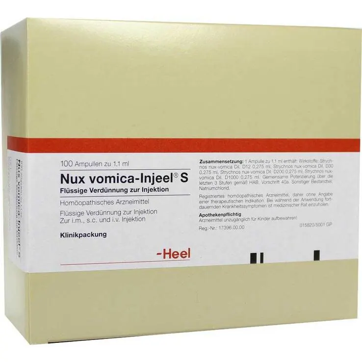 Nux vomica Injeel S Ampullen, 100 St