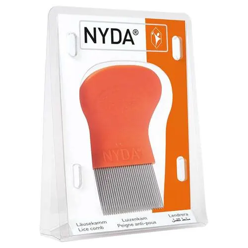 Nyda Läuse- und Nissenkamm Metall, 1 St
