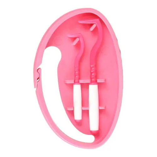 O Tom Tick Twister Zeckenhaken mit Clipbox pink, 2 St