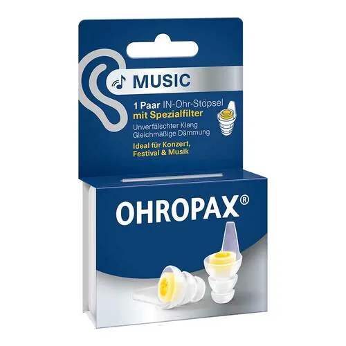 OHROPAX Music Filterstöpsel In-Ohr, 2 St