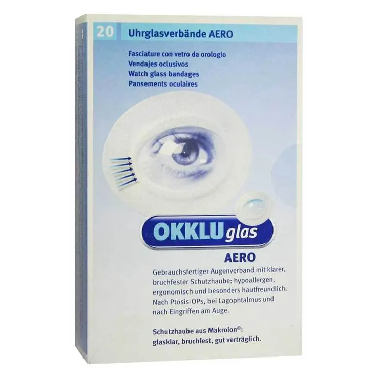 Okkluglas Aero Uhrglasverban, 20 St