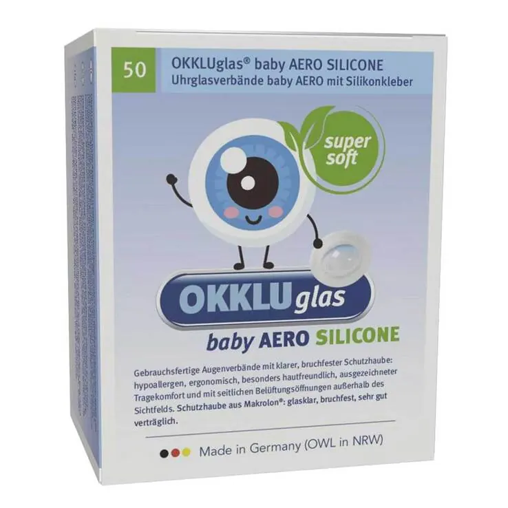 Okkluglas baby Aero Silicone Uhrglasv.Silikonkleb., 50 St