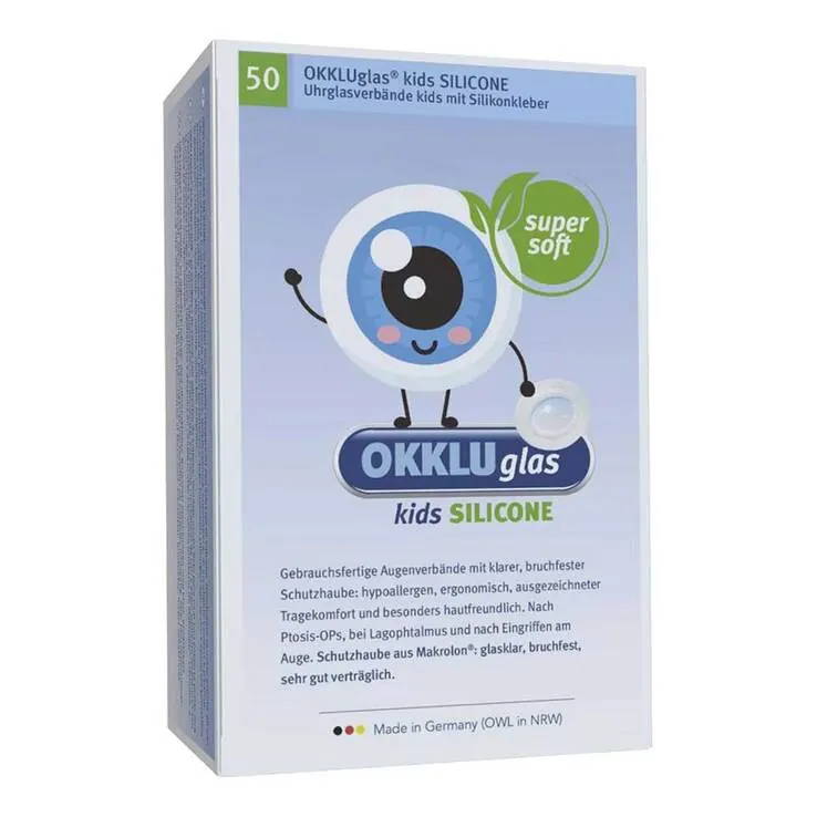 Okkluglas kids Silicone Uhrglasv.Silikonkleber, 50 St