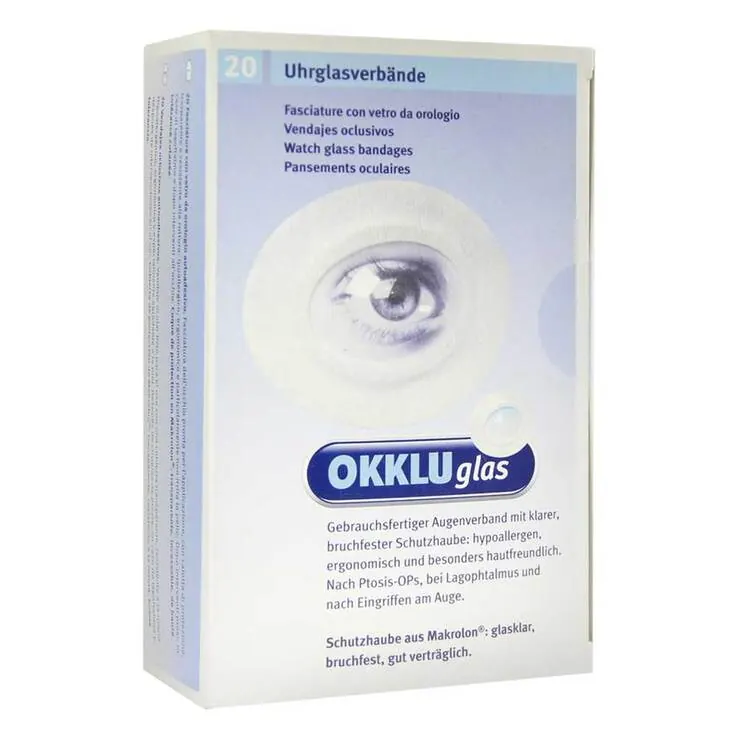 Okkluglas Uhrglasverband, 20 St