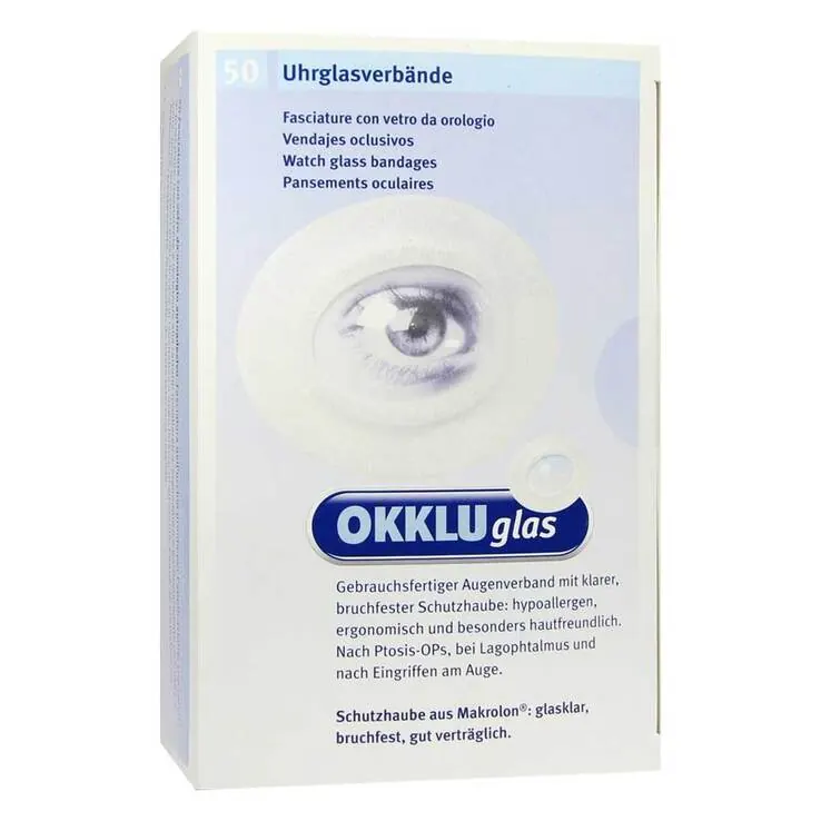 Okkluglas Uhrglasverband, 50 St