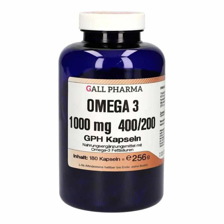 Omega 3 1000 mg 400 / 200 GPH Kapseln, 180 St