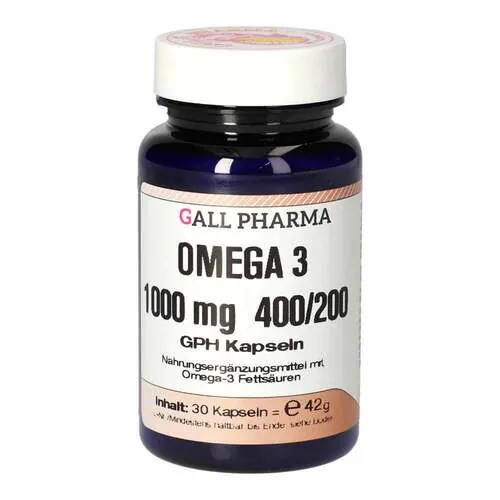 Omega-3 1000 mg 400 / 200 Gph Kapseln, 30 St
