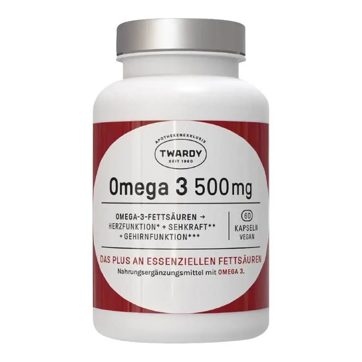 Omega-3 500 mg Algenöl vegan Kapseln, 60 St