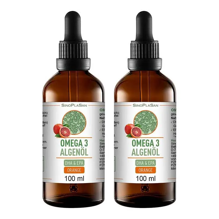 Omega-3 Algenöl DHA 300 mg+EPA 150 mg, 2x100 ml